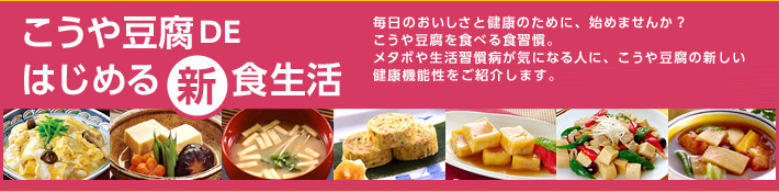 こうや豆腐DEはじめる新食生活